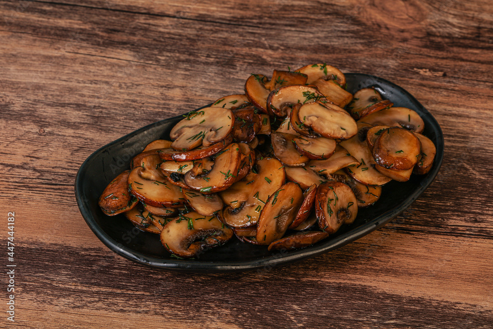 Roasted champignon with herbs and spices Roasted champignon with herbs and spices