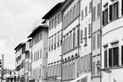 Florence, Italy. Black white Italy.
