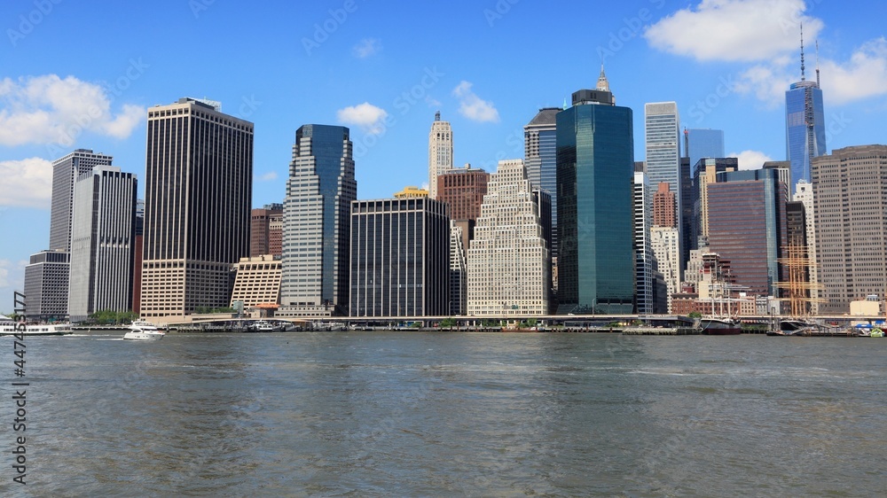 Manhattan skyline in New York City