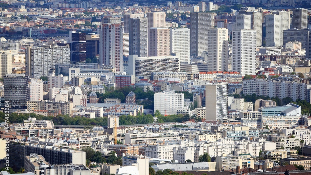 Paris modern residential district