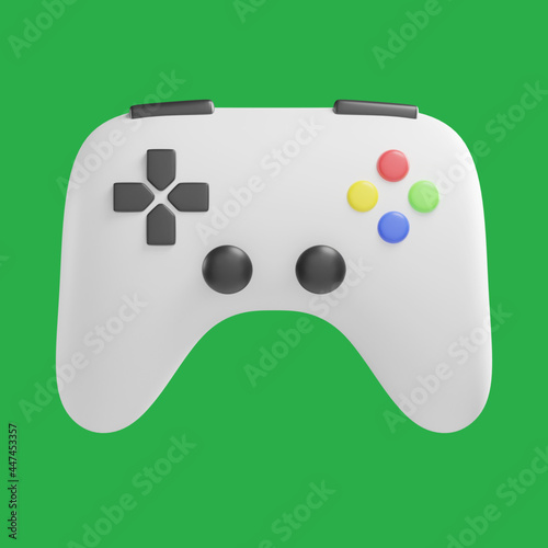 gaming controller 3d icon illustration