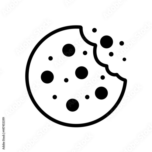 Simple cookie icon vector illustration