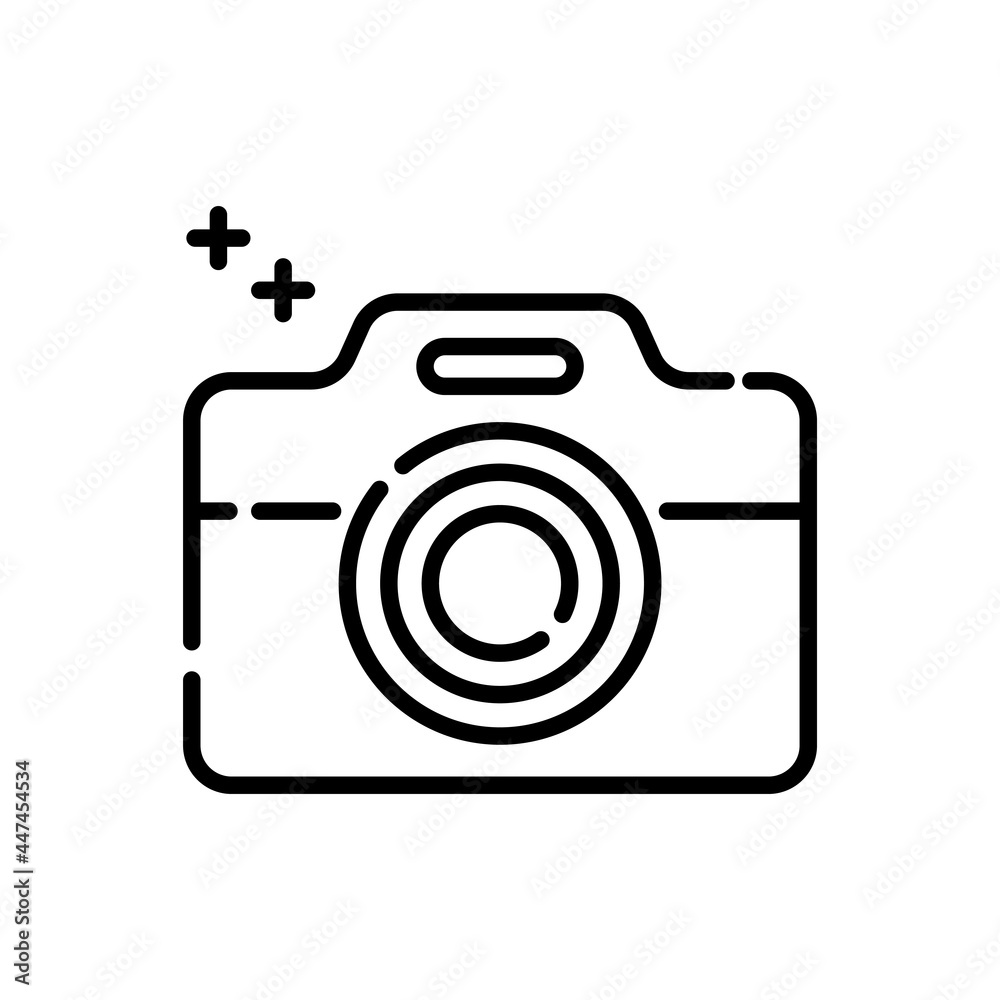 Camera vector outline icon style illustration. EPS 10 file Camera vector outline icon style illustration. EPS 10 file