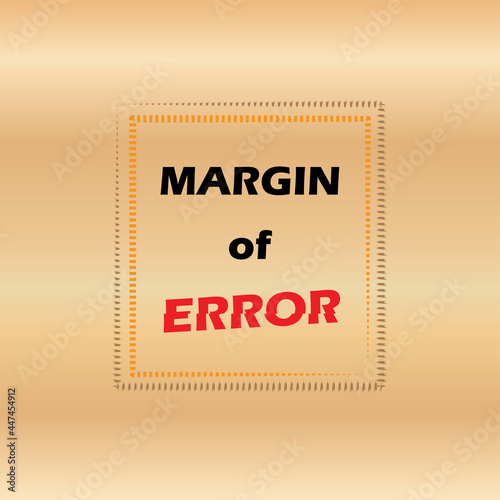 Illustration of text Margin of error