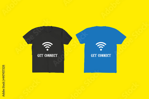 Get Connect-T Shirt eye-catching Design Vector