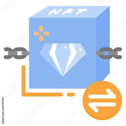 nft marketplace flat icon