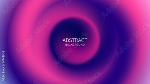 Modern trending background, poster, banner with curl effect, fluid liquid art with gradient in dark colors. 