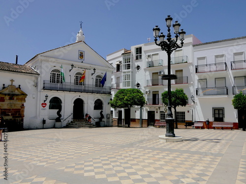 Platz mit Rathaus in Ubrique, Andalusien photo