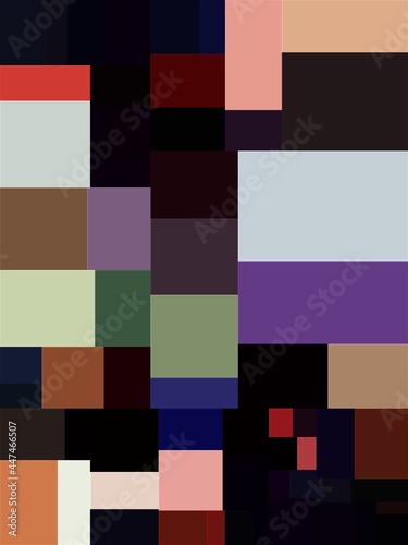 Graphical Abstract Painting Art Background Texture,Colorful Geometrical Artwork Poster,Modern Conceptual Art,3D Rendering,3D Illustration