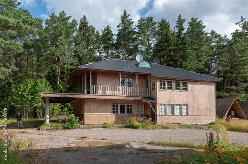 wooden house in estonia hiiumaa