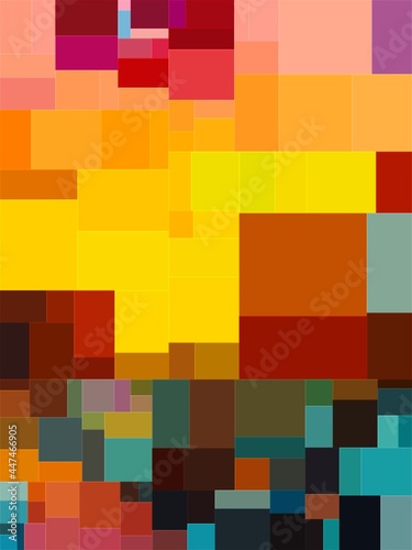 Graphical Abstract Painting Art Background Texture,Colorful Geometrical Artwork Poster,Modern Conceptual Art,3D Rendering,3D Illustration