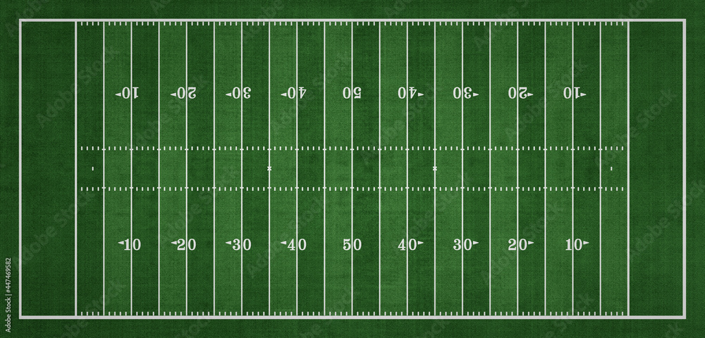 Naklejka Top view of American Football field