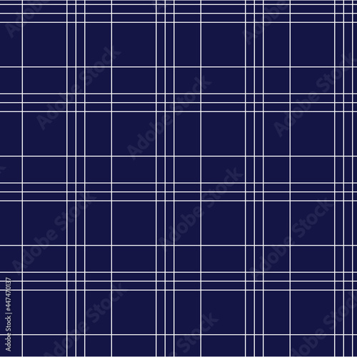 Blue tartan seamless pattern. vector illustration 