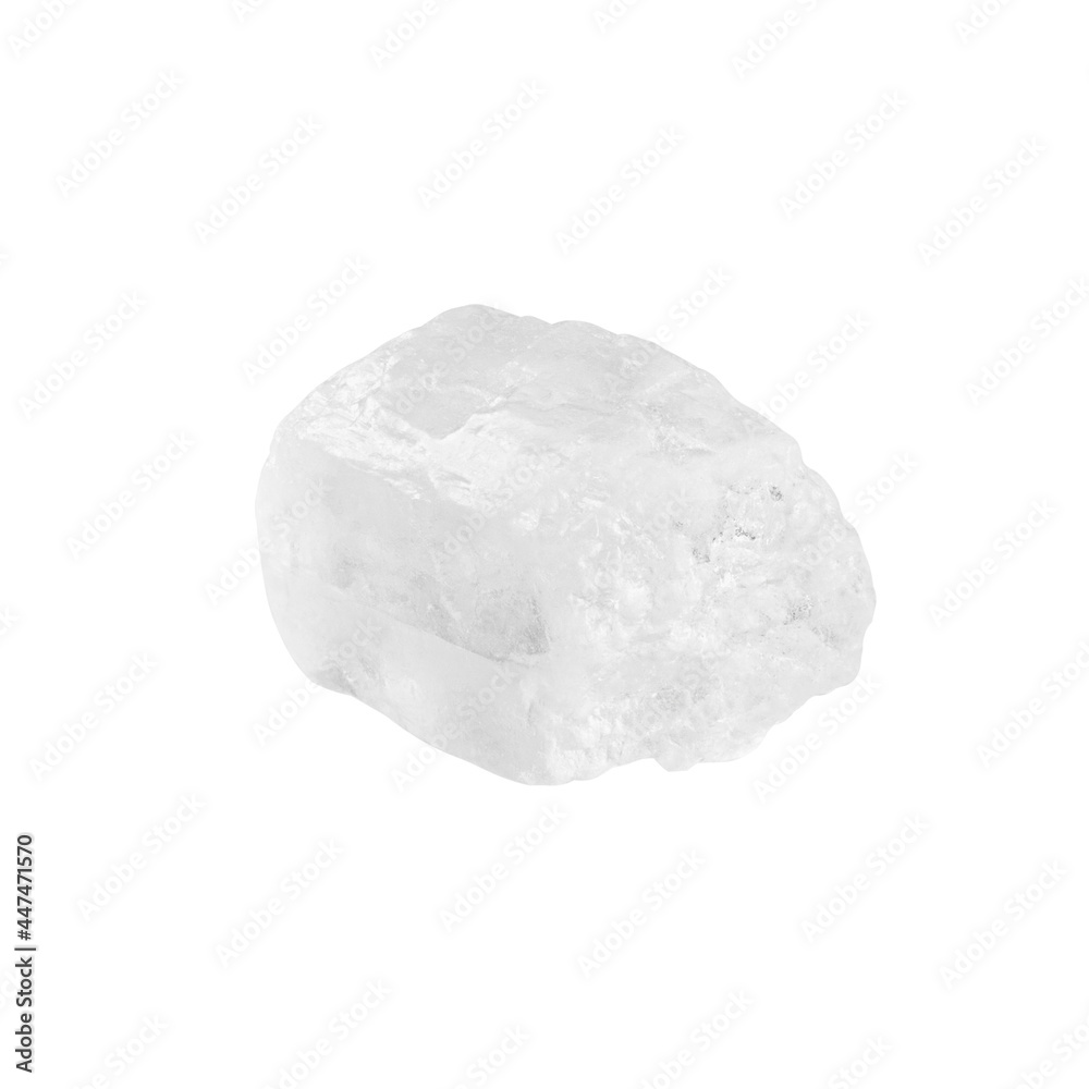 Rock sea salt isolated on white background, clipping path, full depth of field