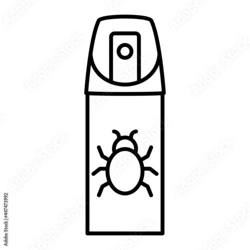 Vector Bug Spray Outline Icon Design