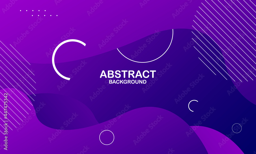Abstract purple color background. Dynamic shapes composition. Vector illustration