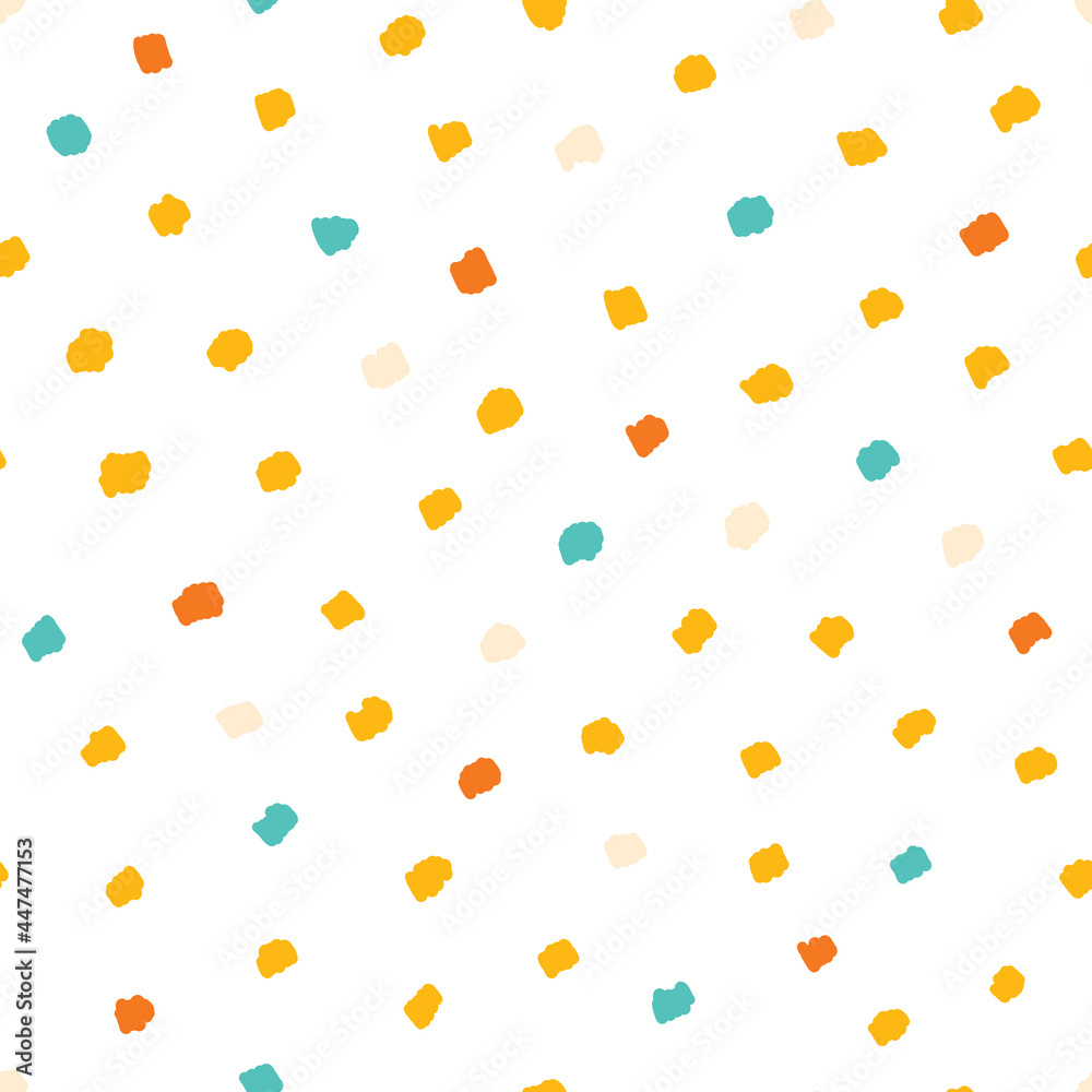 Abstract seamless background with spots in the hand drawn style Abstract seamless background with spots in the hand drawn style