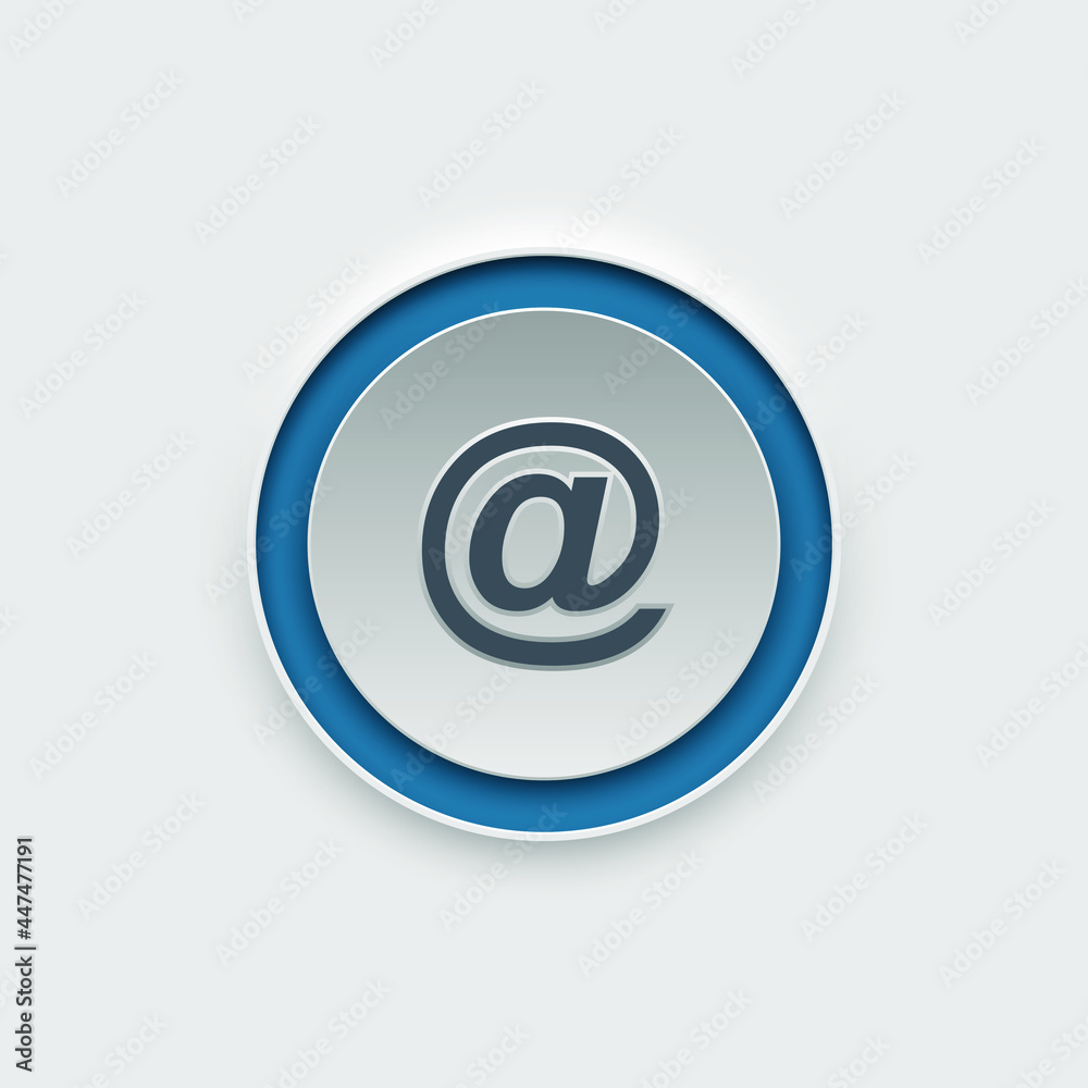 web icon push-button to website. There is an aqua blue glow bar around the white button. Minimal style concept. web icon push-button to website. There is an aqua blue glow bar around the white button. Minimal style concept.
