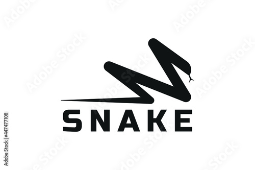 Abstract snake logo design, Eps10 Isolated