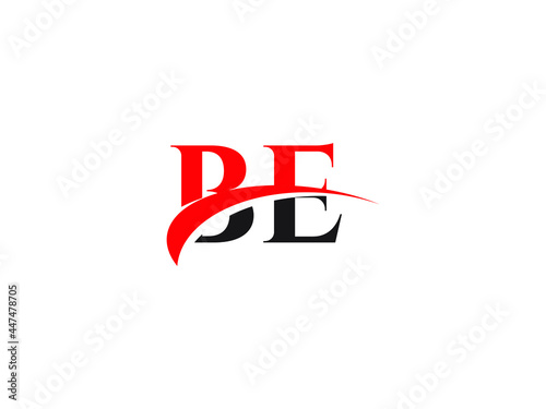BE Letter Initial Logo Design Template