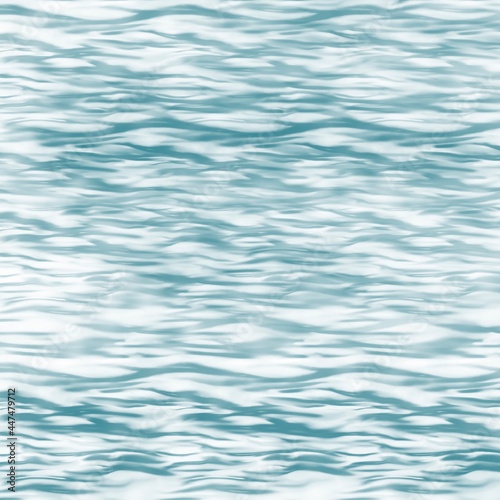 Размытый, текстурированный живописный фон. Сине-голубая текстура, имитирующая водную гладь, волны. blue water background. 