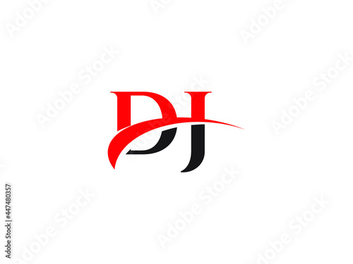 Free Download DJ Letter Initial Logo Design Template - GFXLoad