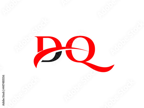 Free Download DQ Letter Initial Logo Design Template - GFXLoad