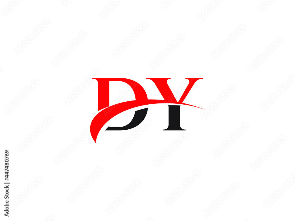 Fototapeta premium DY Letter Initial Logo Design Template
