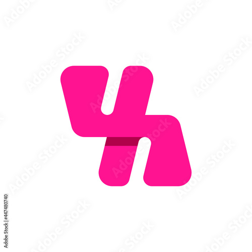 Letter Y and A logo design template