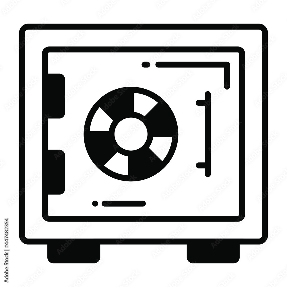 safe box trendy icon, glyph style isolated on white background. Symbol for your web site design, logo, app, UI. safe box trendy icon, glyph style isolated on white background. Symbol for your web site design, logo, app, UI.
