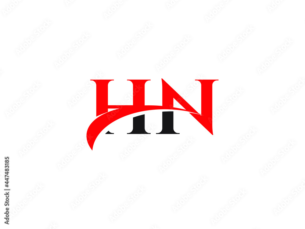 Fototapeta premium HN Letter Initial Logo Design Template