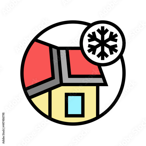 ice and water shield color icon vector. ice and water shield sign. isolated symbol illustration