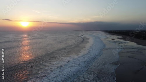 Wallpaper Mural Bali, Indonesia - Aerial Drone View of Resort Hotel Beach in Seminyak Kuta Sunset taken during Coronavirus COVID-19 Pandemic Torontodigital.ca