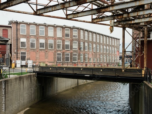 Brick warehouse buildings in North Adams, Massachusetts