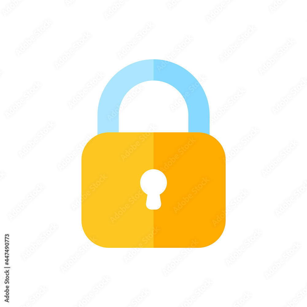 yellow padlock for locking the information on the computer data encryption concept yellow padlock for locking the information on the computer data encryption concept