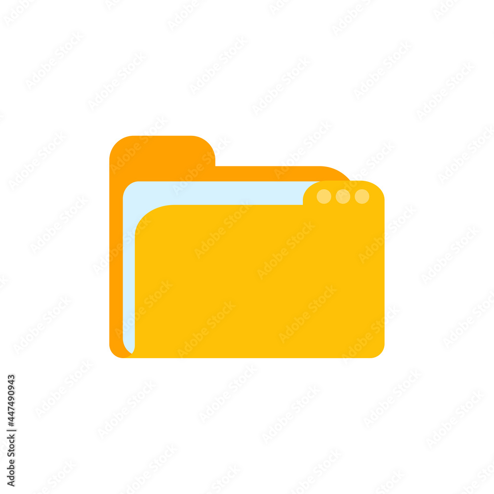 Yellow folders for organizing documents. sorting large amounts of data Yellow folders for organizing documents. sorting large amounts of data