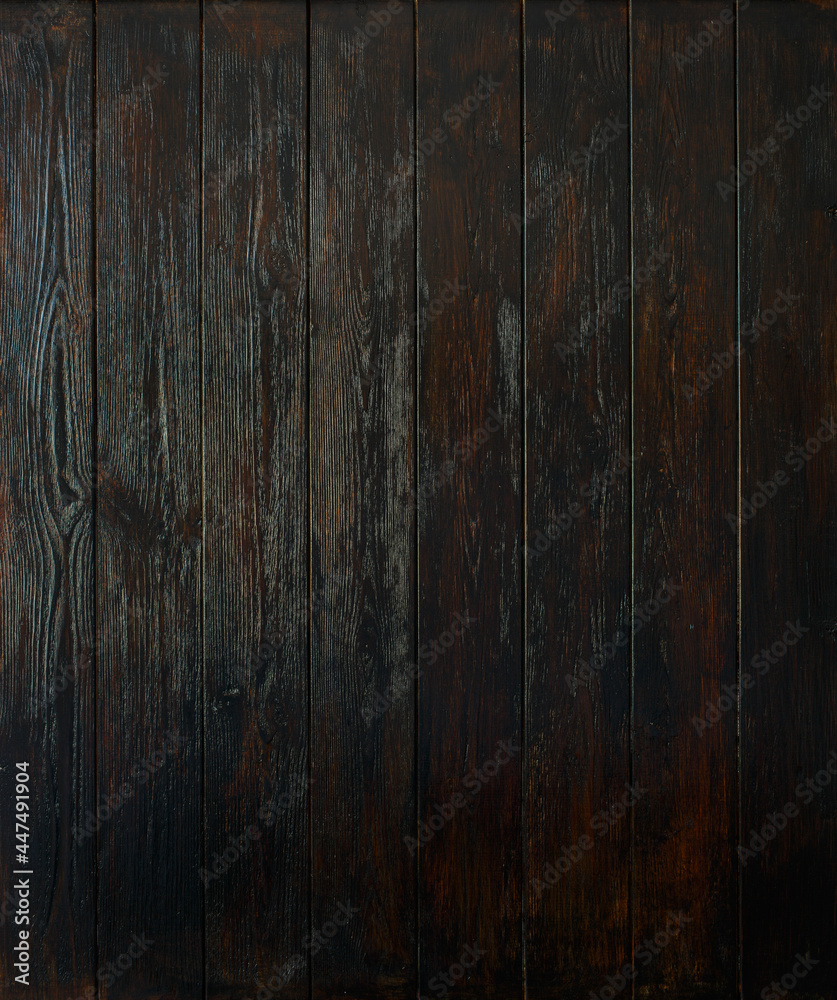 Naklejka premium wooden background, brown boards, vintage
