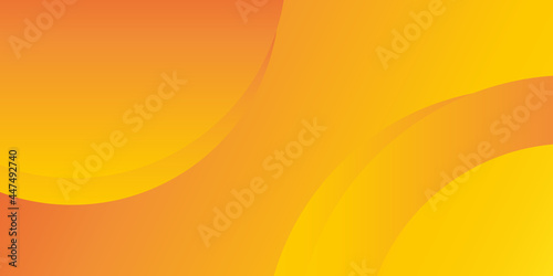 modern gradient background with abstract circle shapes. Multipurpose geometric background banner with orange and yellow gradient. 