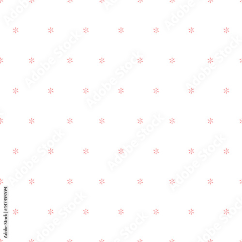 Christmas seamless pattern with snowflake. Print for fabric, textile and linen, web page background, gift and wrapping paper, greeting cards, scrapbooking album, collages, winter decorations.