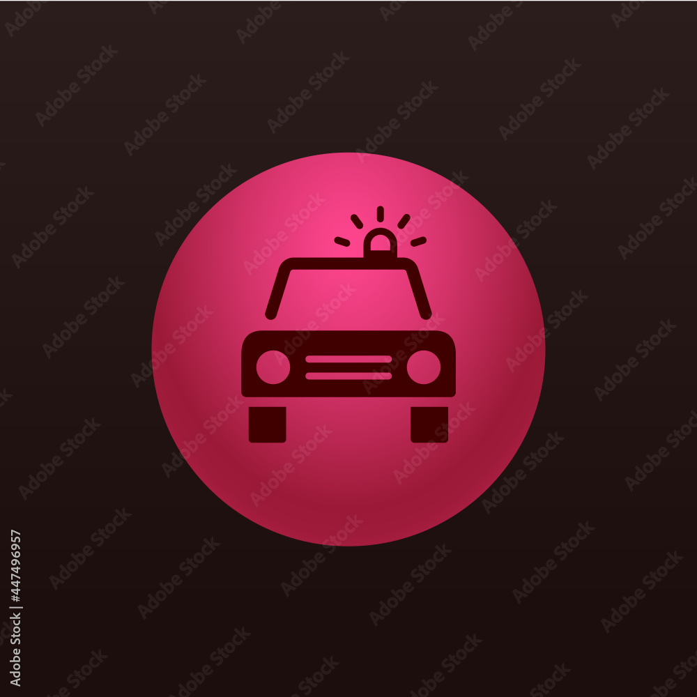 Obraz premium Police Car - Sticker