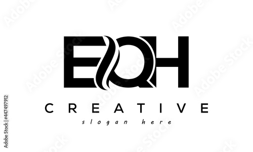 Letter EQH creative logo design vector	 photo