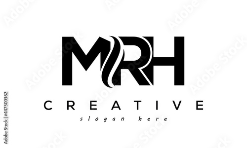 Letter MRH creative logo design vector	 photo