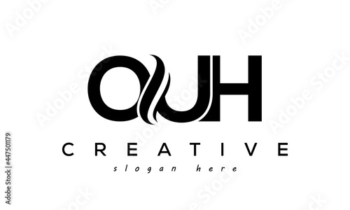 Letter OUH creative logo design vector	 photo