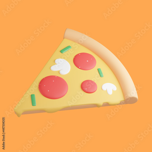 pizza 3d illustration