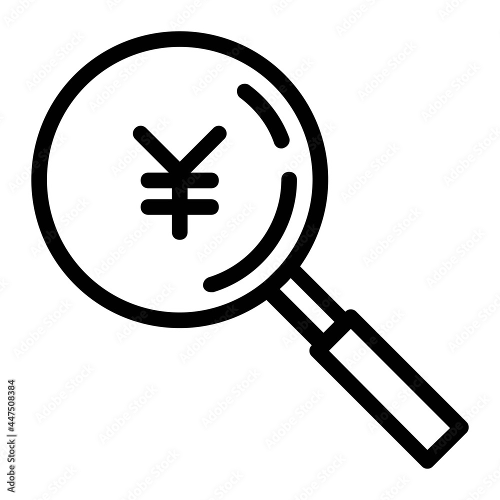 Search or Find Japanese Yen Investment Icon Search or Find Japanese Yen Investment Icon