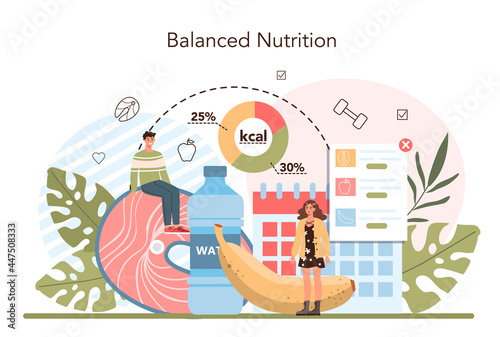 Weight loss concept. Idea of fitness and healthy diet. Overweight person