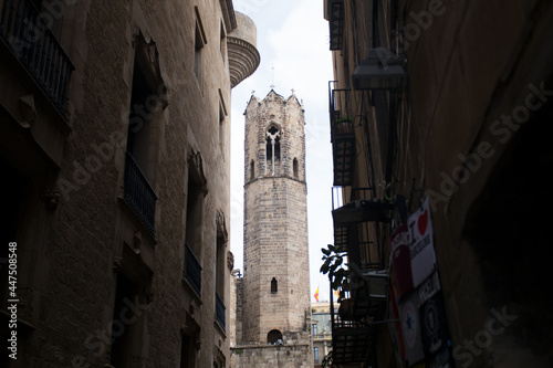 Barcelona Gothic Quarter. Cathedral area.