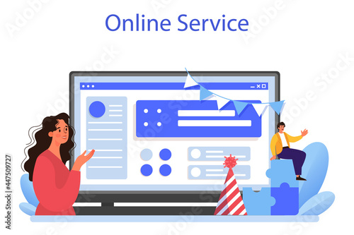 Corporate relations online service or platform. Business ethics.