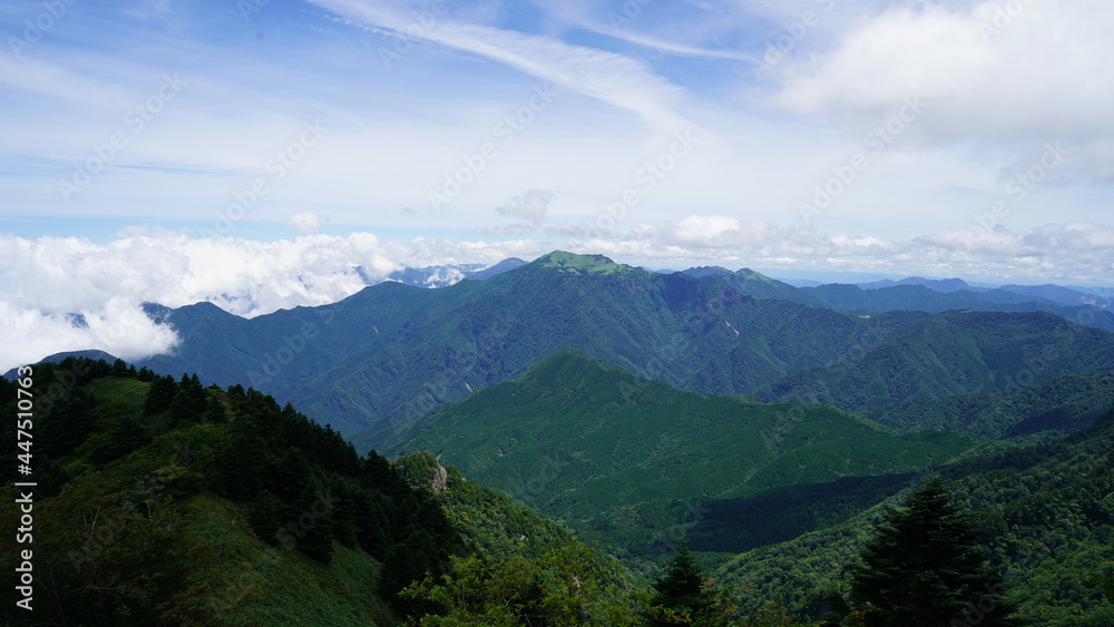 石鎚山 登山道の風景