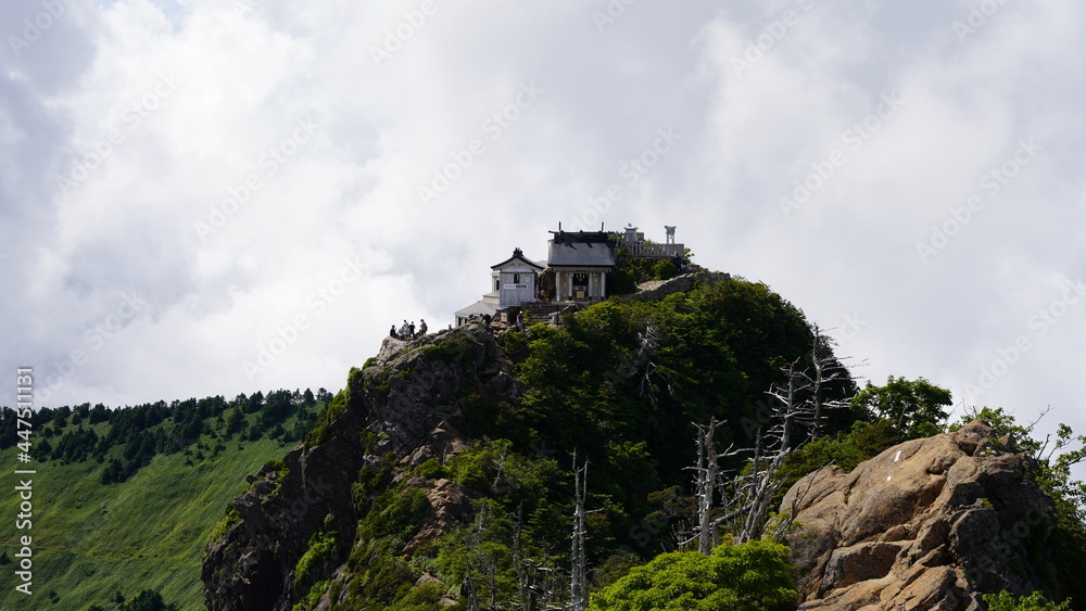 Obraz premium 石鎚山 山頂からの風景